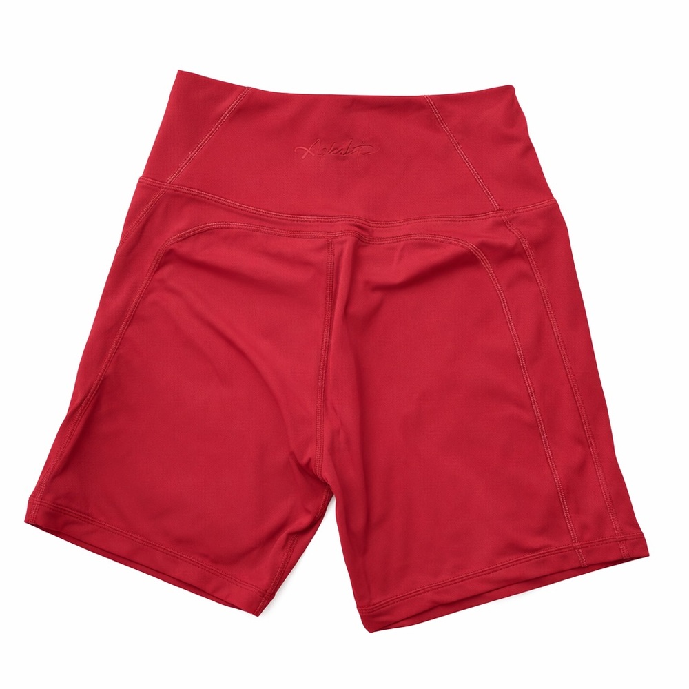 Alphalete Crimson High-Waist Women’s Bike Shorts